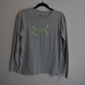 Womens Small Under Armour Sage Green Long Sleeve Shirt